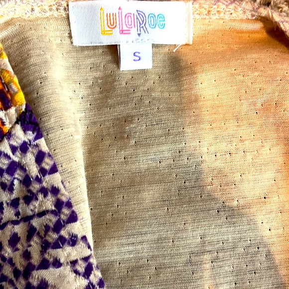 Lularoe Sarah Long Sleeve Multi-Color Duster Cardigan  Size Small - Picture 3 of 8